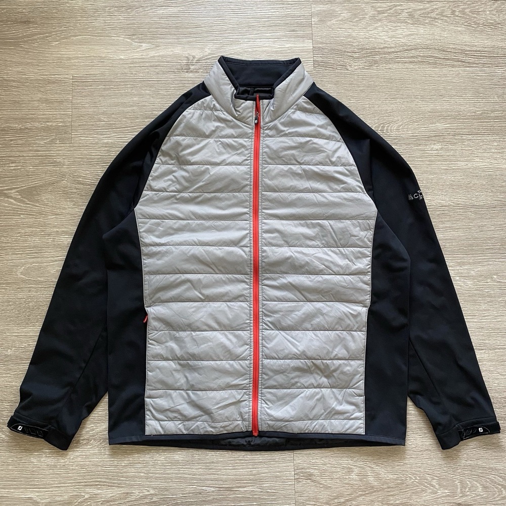 FootJoy Softshell Hybrid Jacket Mens XL Gray Quilted Golf The Classic At Maddens